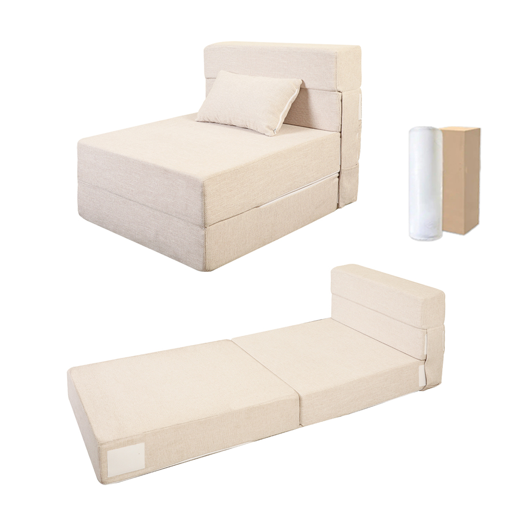 Bijela sofa na rasklapanje